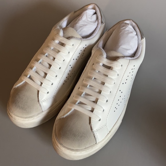 NEW Steve Madden Rezume distressed white sneakers - Picture 9 of 9